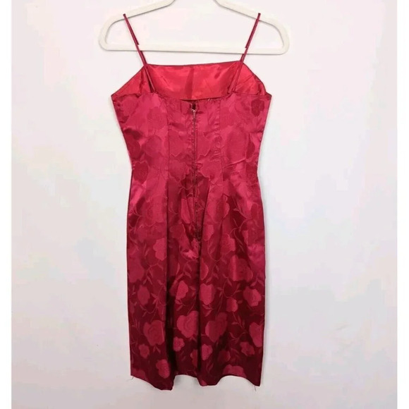 sz.S True Vintage 50s 60s Two Piece Dress Jacket Set Suit Brocade Jackie O Bow - Picture 4 of 16